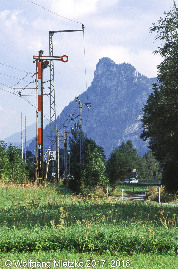 Einfahrtssignal in Unterammergau am 20.05.2005