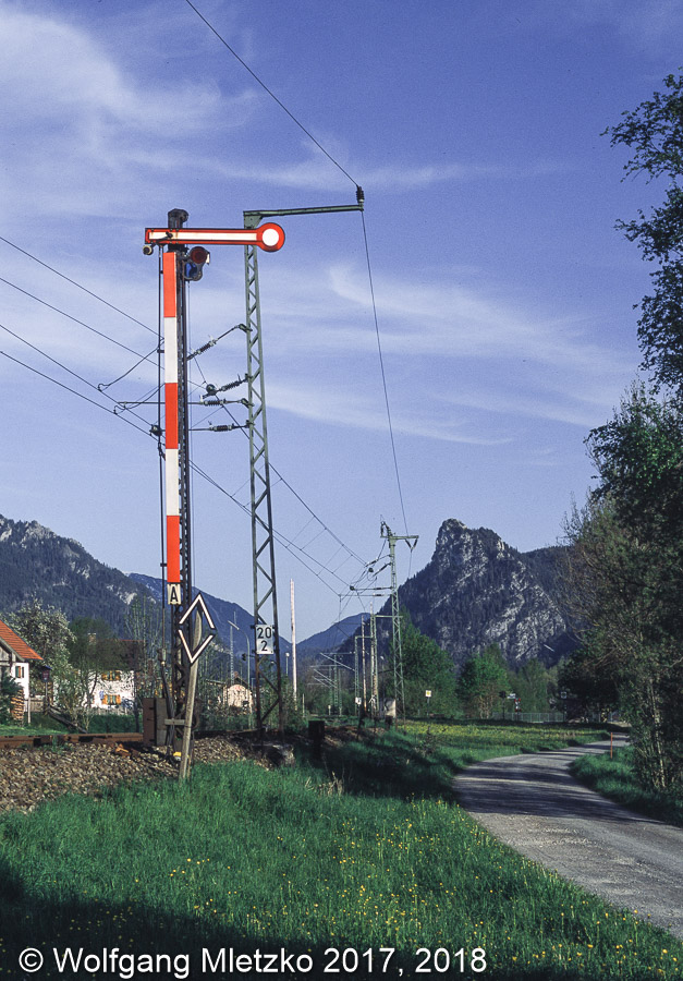 Einfahrtssignal in Unterammergau am 20.05.2005