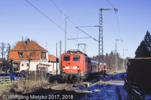 141 366-5 in Saulgrub am 12.12.2004 letzter Einsatztag der Baureihe 141